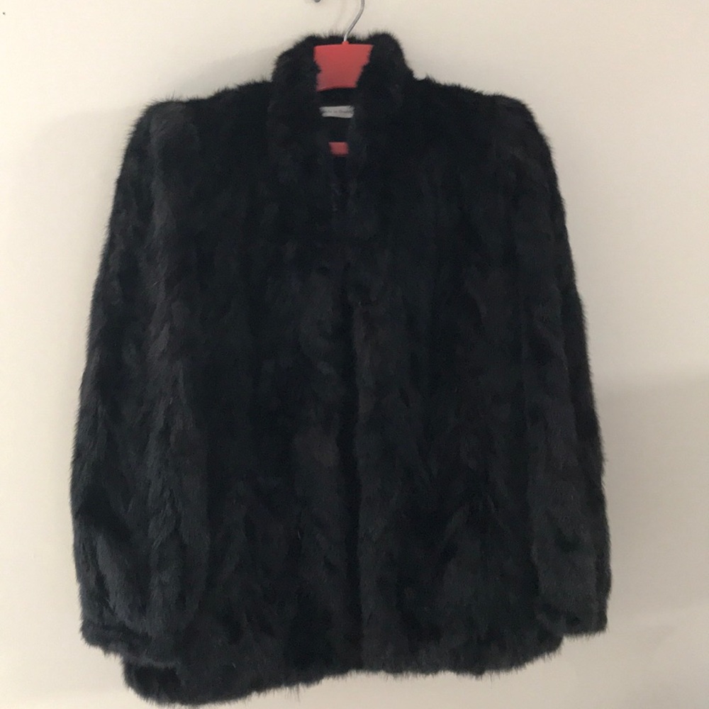 Faux mink coat!  Vintage!
